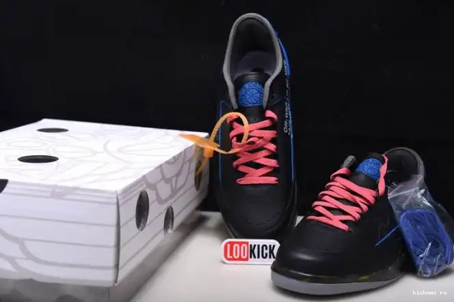 Cheap 2 Low Retro DJ4375-004 Blue Jordan Black Off-White SP 0530